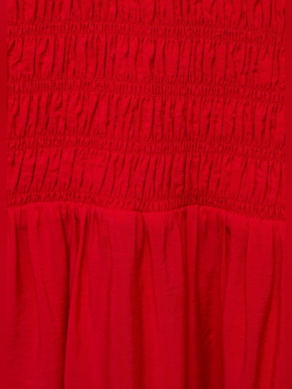 Mango Red flared dress with gathered body NWT - Picture 6 of 7